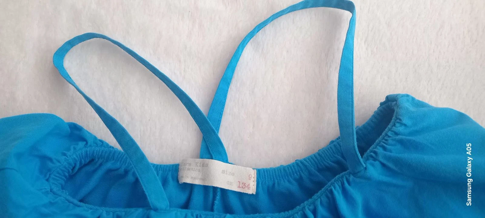 Top cropped azul raro - 100% algodão, com babados – photo 7